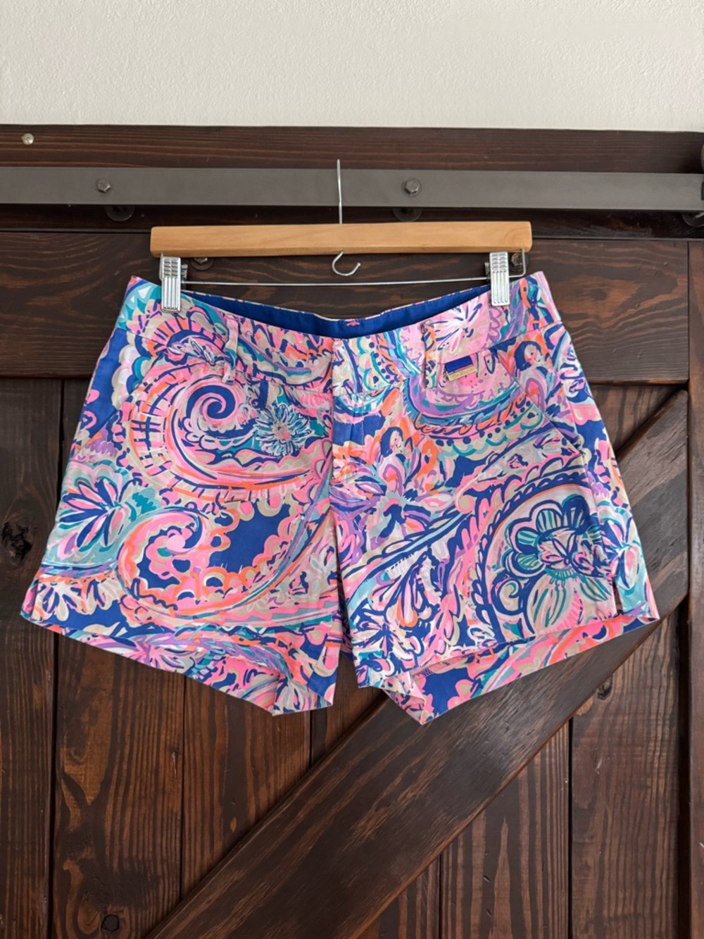 Lilly Pulitzer Pink, Blue & Coral Paisley Size 6
